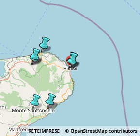 Mappa Via Giovanni XXIII, 71019 Vieste FG, Italia (14.3425)