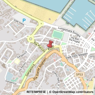 Mappa Via Giuseppe Verdi, 39, 71019 Vieste, Foggia (Puglia)