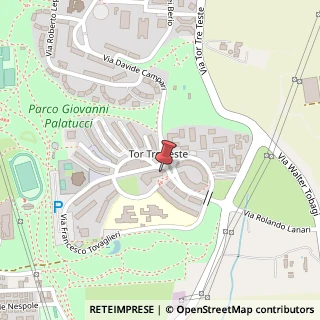 Mappa Via Francesco Tovaglieri, 19, 00155 Roma, Roma (Lazio)