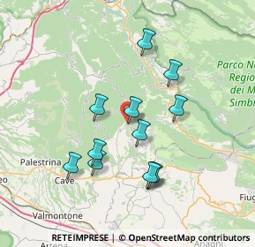 Mappa Via Padre Giuseppe Spoletini, 00030 Bellegra RM, Italia (6.88583)