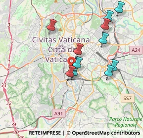 Mappa Viale Aurelio Saffi, 00153 Roma RM, Italia (3.82455)
