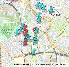 Mappa Viale Aurelio Saffi, 00153 Roma RM, Italia (0.9325)