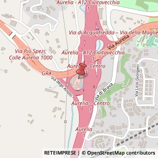 Mappa Via Aurelia, 1051, 00166 Roma, Roma (Lazio)