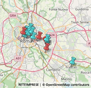 Mappa Via dei Carpini, 00172 Roma RM, Italia (6.01231)