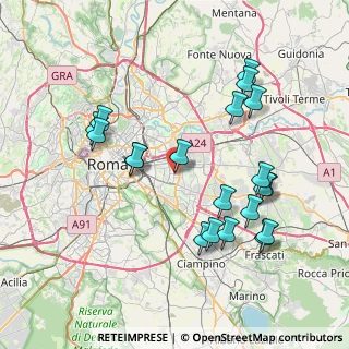 Mappa Via delle Robinie, 00172 Roma RM, Italia (8.54)
