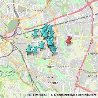 Mappa Via Costantino Sabbati, 00172 Roma RM, Italia (1.08722)