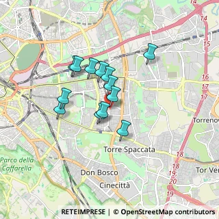 Mappa Via Costantino Sabbati, 00172 Roma RM, Italia (1.37231)
