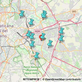 Mappa Via delle Robinie, 00172 Roma RM, Italia (3.675)
