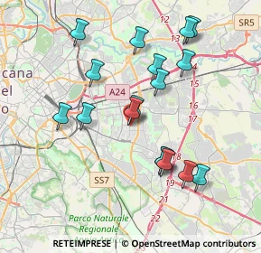 Mappa Via Costantino Sabbati, 00172 Roma RM, Italia (3.89471)