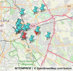 Mappa Via delle Robinie, 00172 Roma RM, Italia (3.83294)