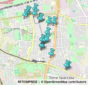 Mappa Via dei Carpini, 00172 Roma RM, Italia (0.865)