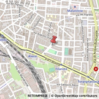 Mappa Via Zenodossio, 50, 00176 Roma, Roma (Lazio)