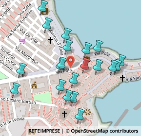 Mappa Piazza Vittorio Emanuele II, 71019 Vieste FG, Italia (0.1245)