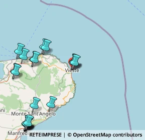 Mappa Via Generale Armando Diaz, 71019 Vieste FG, Italia (23.4425)