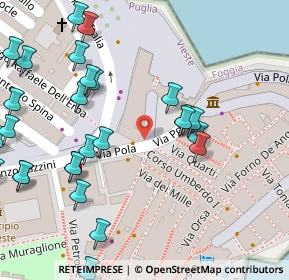 Mappa Via Generale Armando Diaz, 71019 Vieste FG, Italia (0.07241)