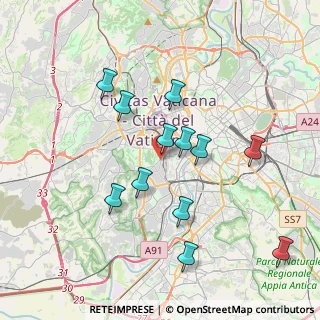 Mappa Via Cosmo de Torres, 00152 Roma RM, Italia (3.81333)