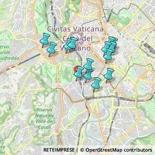 Mappa Via Cosmo de Torres, 00152 Roma RM, Italia (1.63571)