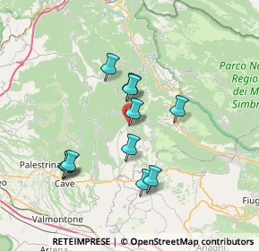 Mappa Viale Ungheria, 00030 Bellegra RM, Italia (6.7)