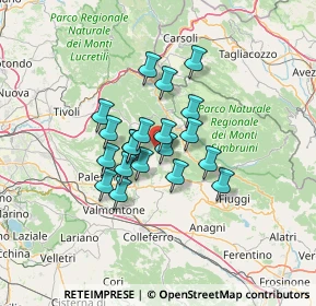 Mappa Viale Ungheria, 00030 Bellegra RM, Italia (9.913)