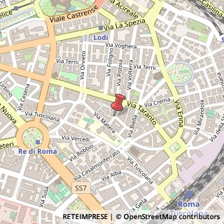 Mappa Via nicastro 10, 00182 Roma, Roma (Lazio)