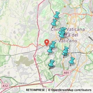 Mappa Via Deiva Marina, 00165 Roma RM, Italia (3.73083)