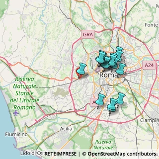 Mappa Via Deiva Marina, 00165 Roma RM, Italia (7.07222)