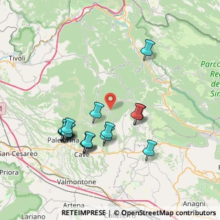 Mappa Via Porta Olevano, 00030 San Vito Romano RM, Italia (8.06647)