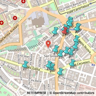 Mappa Via Amiterno, 00183 Roma RM, Italia (0.288)