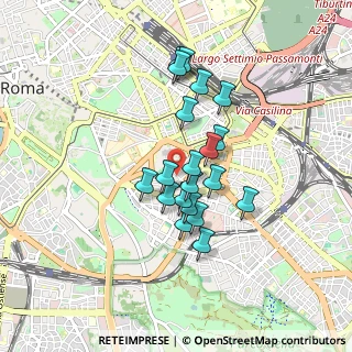 Mappa Via Amiterno, 00183 Roma RM, Italia (0.726)