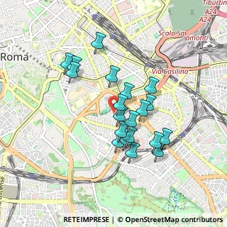Mappa Via Amiterno, 00183 Roma RM, Italia (0.7935)