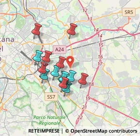 Mappa Via dei Sesami, 00172 Roma RM, Italia (3.07333)