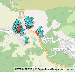 Mappa Via Cona, 00021 Affile RM, Italia (0.5)