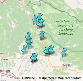 Mappa Via Cona, 00021 Affile RM, Italia (7.04)