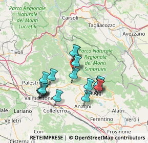 Mappa Via Cona, 00021 Affile RM, Italia (13.49889)
