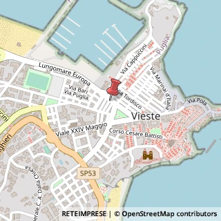 Mappa Via Santa Maria di Merino, 7, 71019 Vieste, Foggia (Puglia)