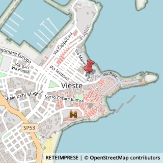 Mappa Piazza Giuseppe Garibaldi, 8, 71019 Vieste, Foggia (Puglia)