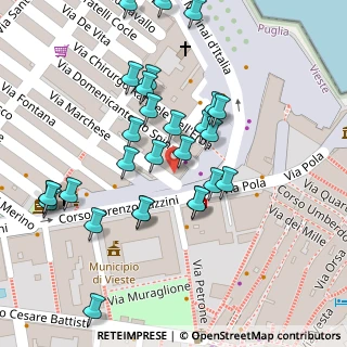 Mappa Piazza Giuseppe Garibaldi, 71019 Vieste FG, Italia (0.05)