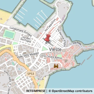 Mappa Via Santa Croce, 47, 71019 Vieste, Foggia (Puglia)