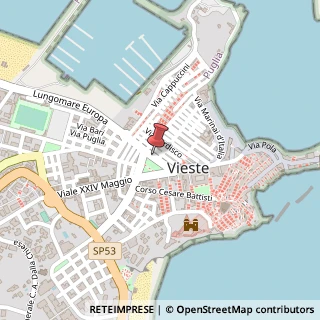 Mappa Via Santa Maria di Merino,  30, 71019 Vieste, Foggia (Puglia)