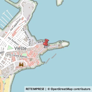 Mappa Via Toscano, 1, 71019 Vieste, Foggia (Puglia)