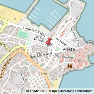 Mappa Via Giovanni XXIII, 27/29, 71019 Vieste, Foggia (Puglia)