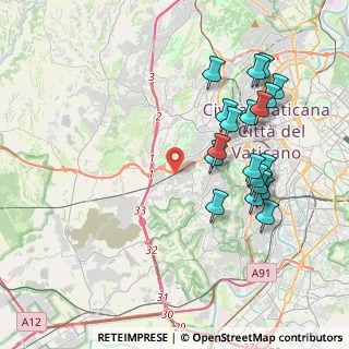 Mappa Via della Stazione Aurelia, 00165 Roma RM, Italia (4.35789)