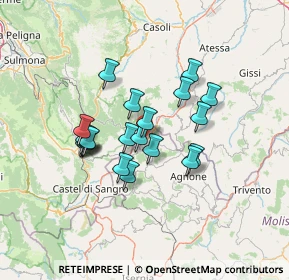 Mappa Piazza dei Caduti, 86080 Sant'Angelo del Pesco IS, Italia (11.3805)