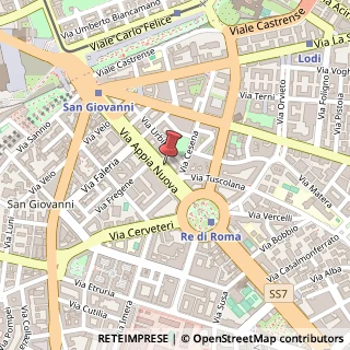 Mappa Via Appia Nuova, 109, 00183 Roma, Roma (Lazio)