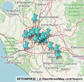 Mappa Via Valentino Banal, 00177 Roma RM, Italia (8.61412)