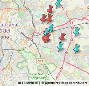 Mappa Via Valentino Banal, 00177 Roma RM, Italia (3.62909)