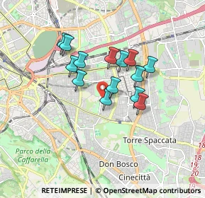 Mappa Via Valentino Banal, 00177 Roma RM, Italia (1.40857)