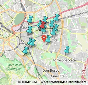 Mappa Via Valentino Banal, 00177 Roma RM, Italia (1.42833)