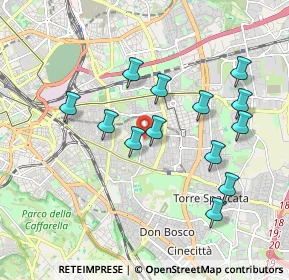 Mappa Via Valentino Banal, 00177 Roma RM, Italia (1.91846)