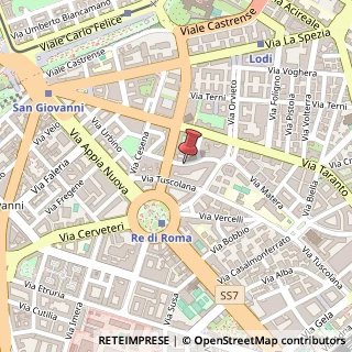 Mappa Via Casoria, 16, 00182 Roma, Roma (Lazio)